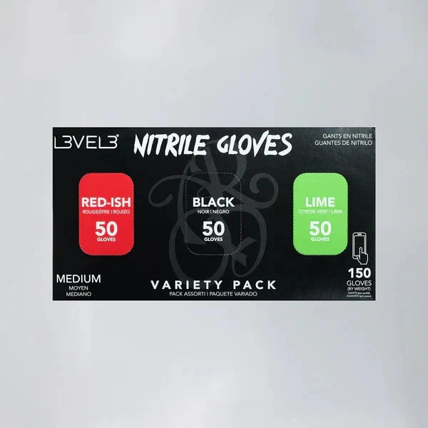 Level 3 nitrile gloves variety pack (small)